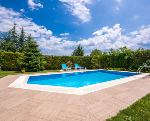 piscina no quintal